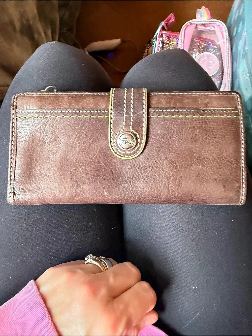 Brahmin Brown & Green Wallet